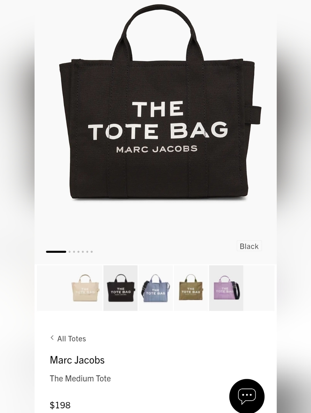 Marc Jacobs Women's The Medium Tote Bag Black Brand New 100% Authentic - Picture 3 of 17
